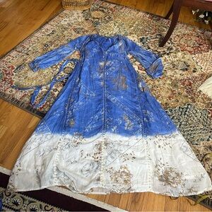 Dolma liezl blue maxi dress